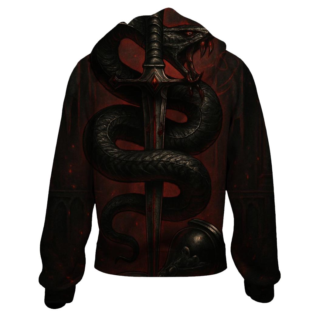 Serpent And The Blood Dagger heavyweight hoodies