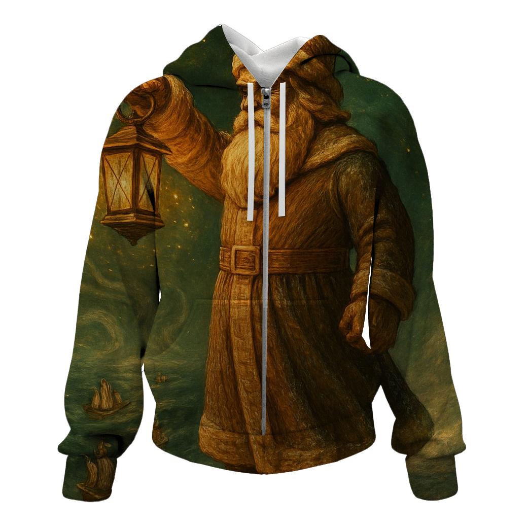 Vintage Carved Santa Patrol designer hoodies