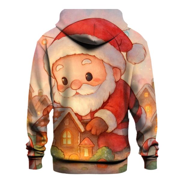 Gingerbread Garden Santa hoodies fashion