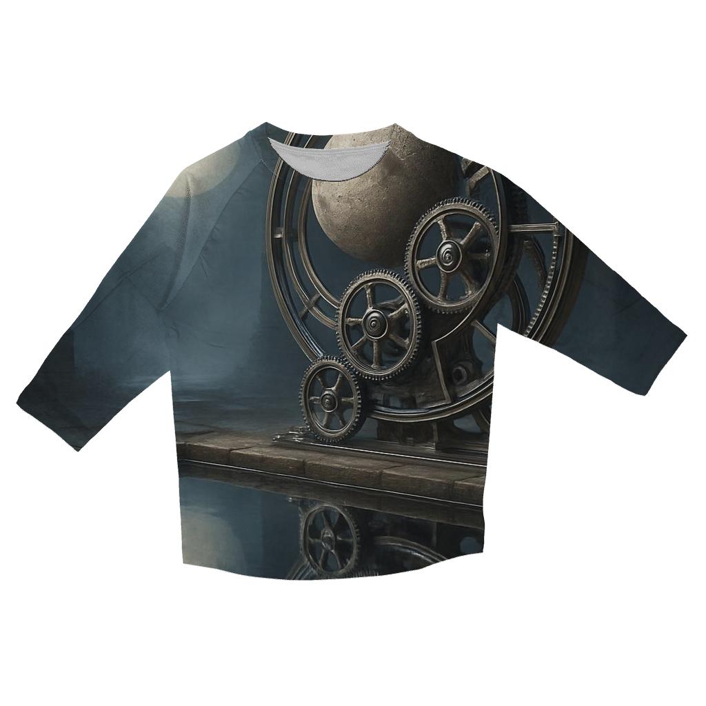 Random Moonlit Mechanism cotton quarter sleeve shirts