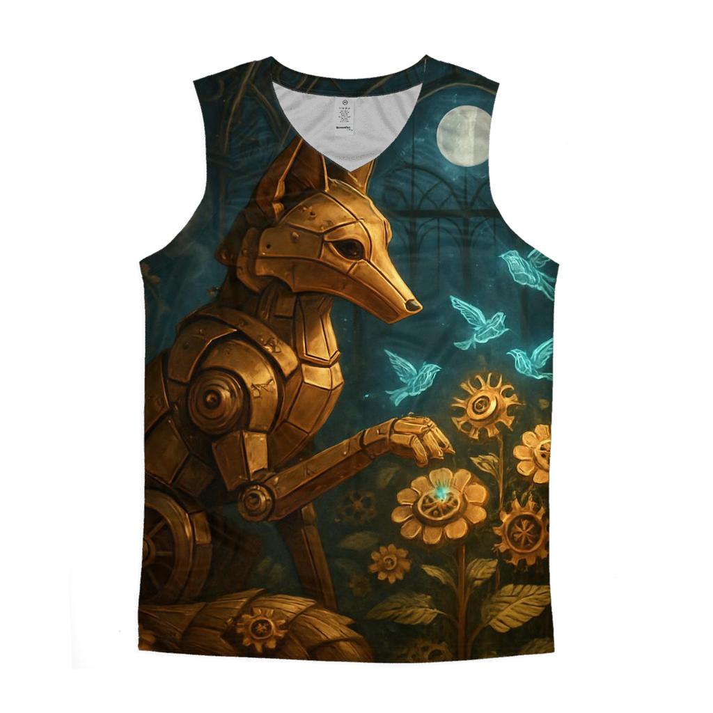 Random Mechanical Foxglove custom tank tops