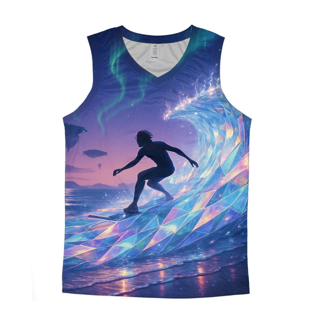 Random Crystal Surfer casual summer tank tops
