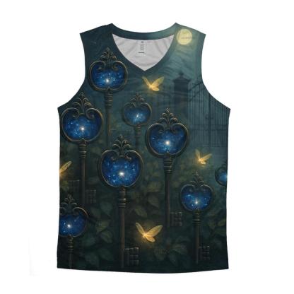 Random Garden Of Keys trendy fitted tank tops