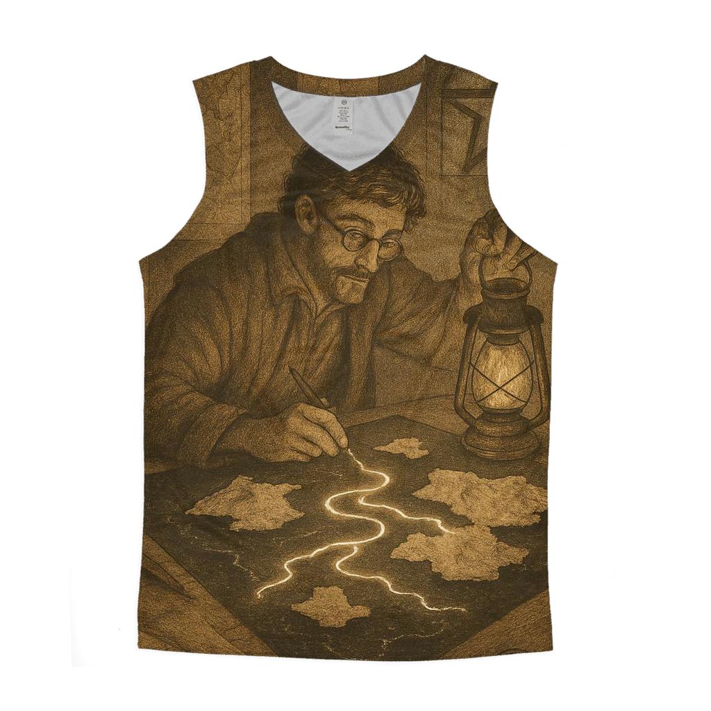 Random Lantern Cartographer personalized athletic tanks