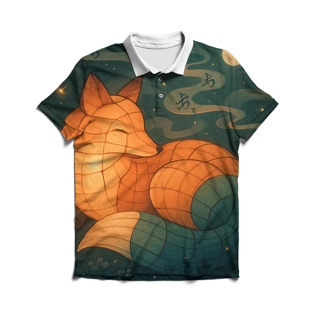 Random Lantern Foxglove stylish collar polo tees
