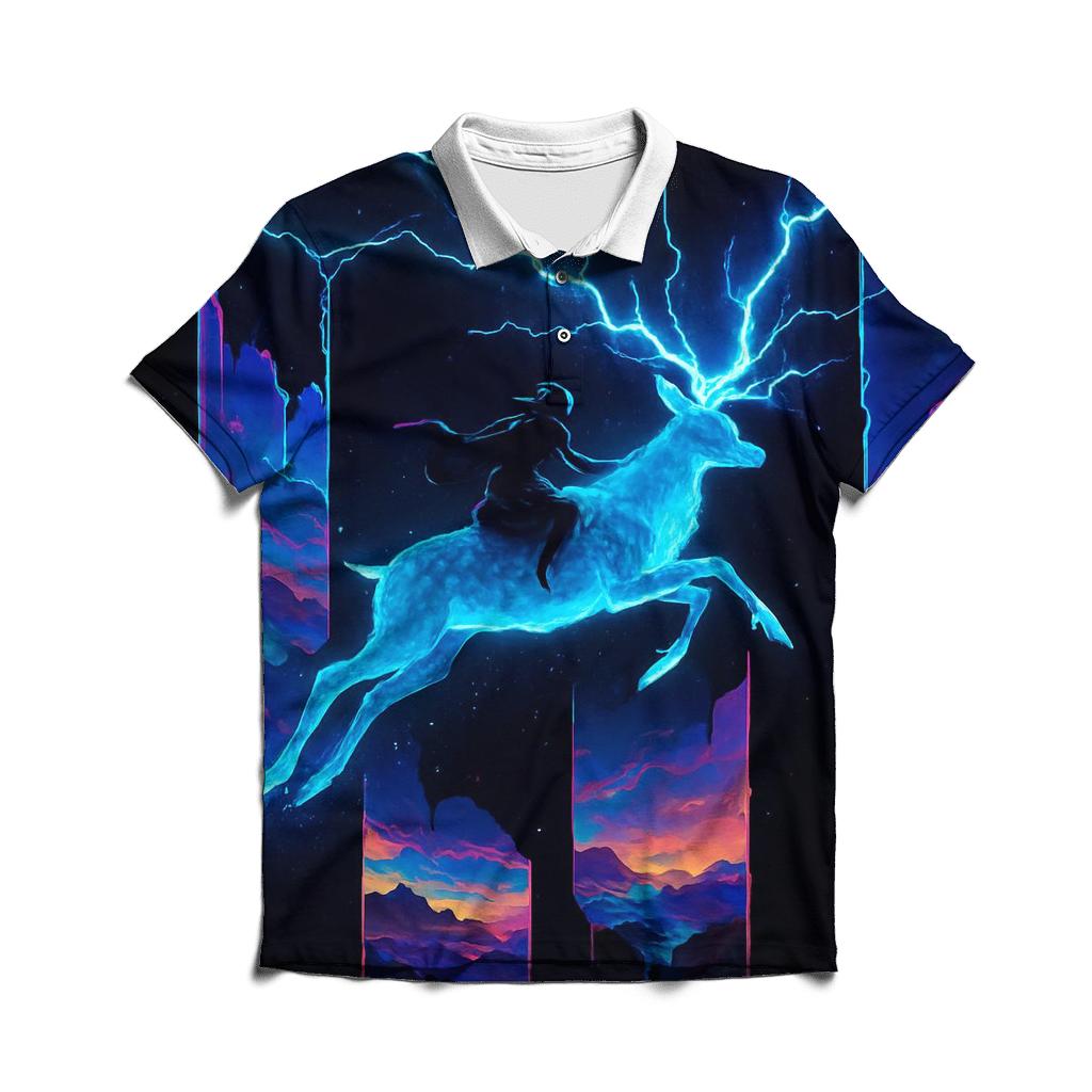 Random Rift Rider embroidered polo tops