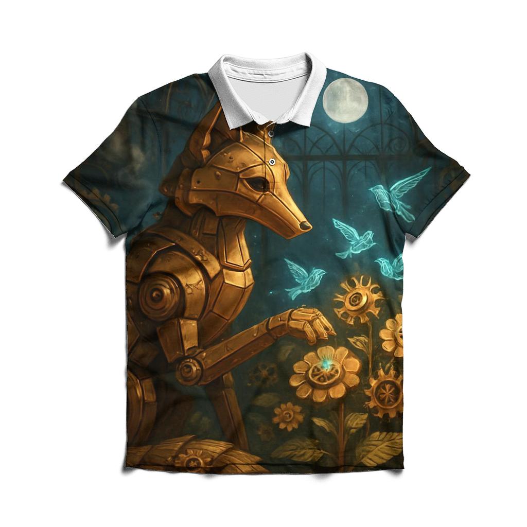 Random Mechanical Foxglove custom polo shirts
