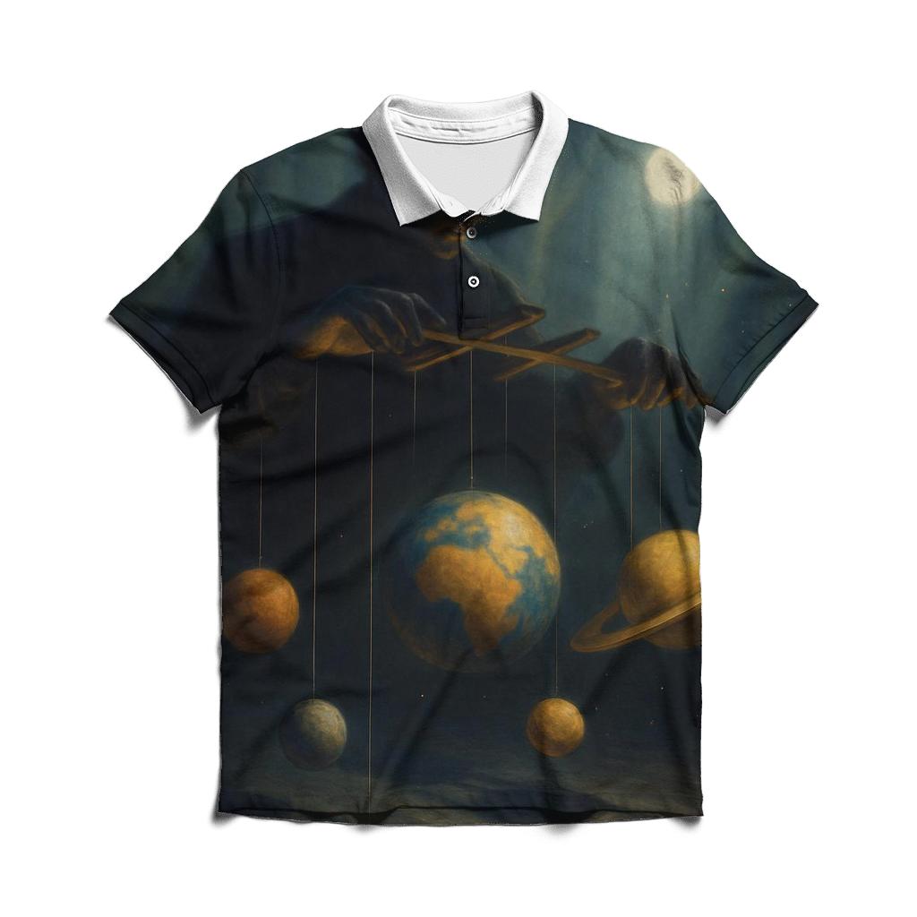 Random Cosmic Puppeteer premium cotton polo shirts