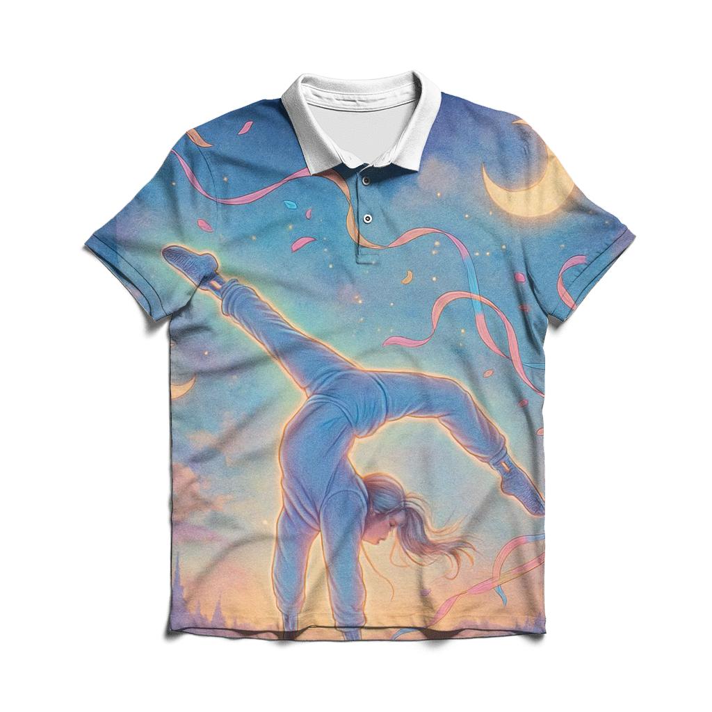 Random Dream Cartwheel personalized polo shirts