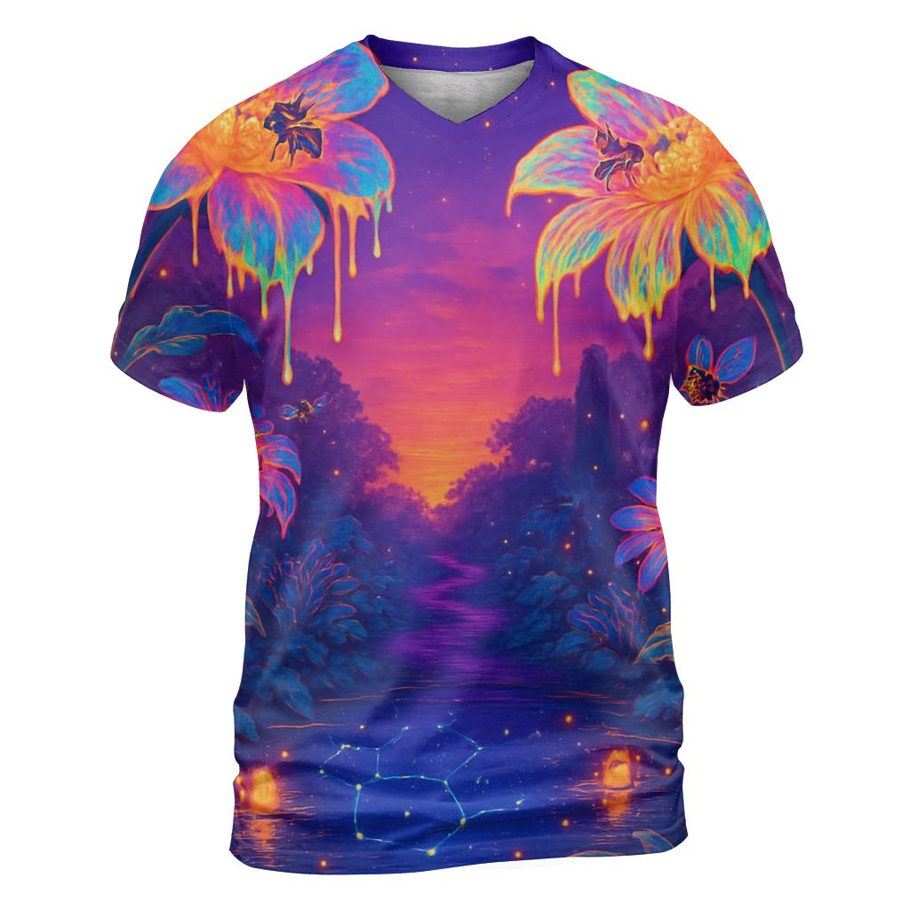 Random Neon Garden statement graphic shirts