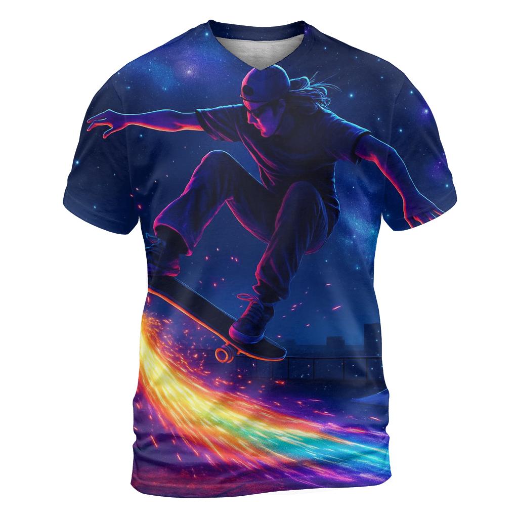 Random Cosmic Skate unique graphic print tees