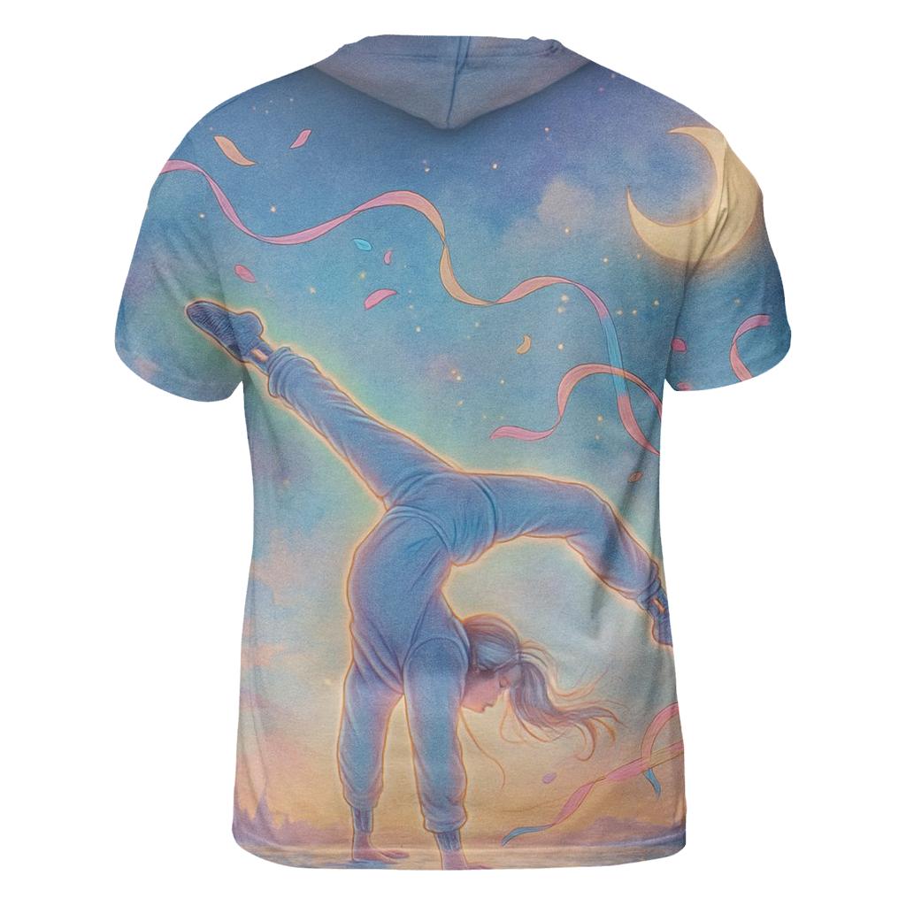 Random Dream Cartwheel artistic all-over print tops