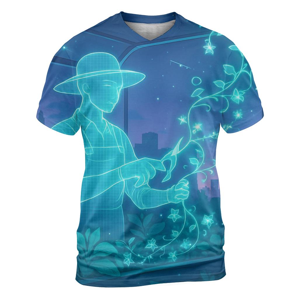 Random Hologram Gardener statement graphic shirts