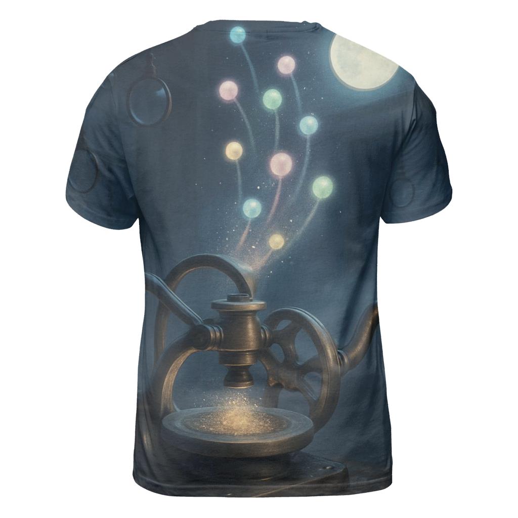 Random Stardust Mechanism artistic all-over print tops