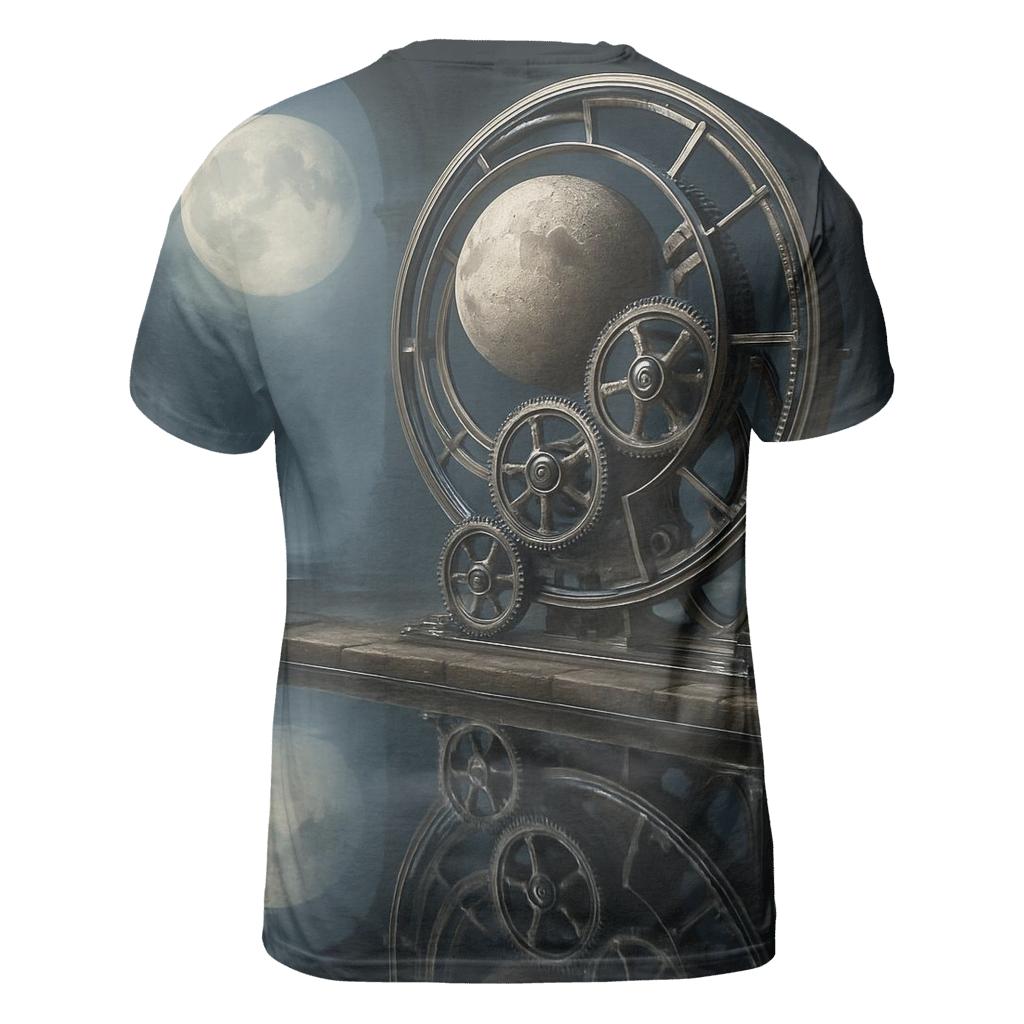 Random Moonlit Mechanism designer pattern shirts