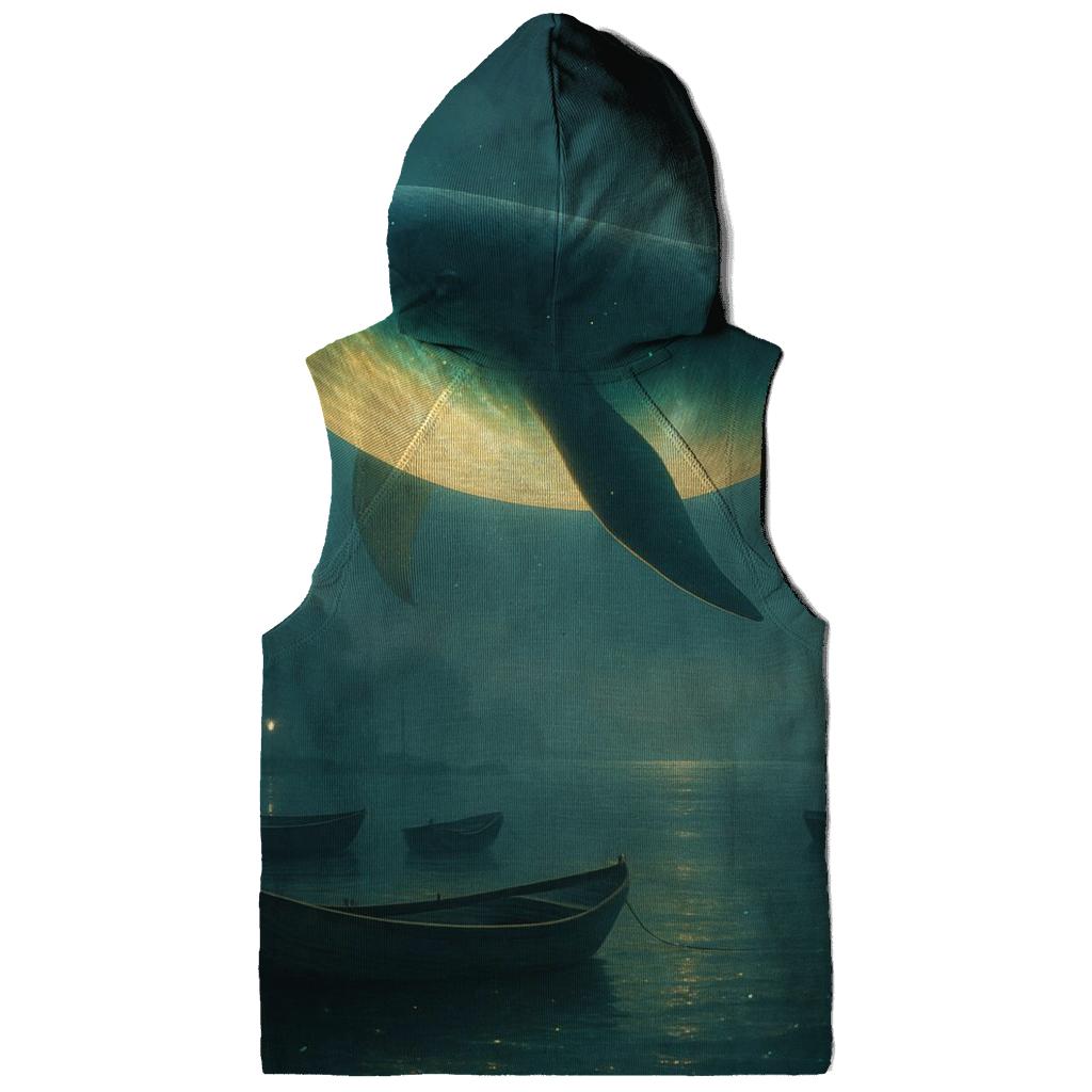 Random Lantern Whale pullover hoodies