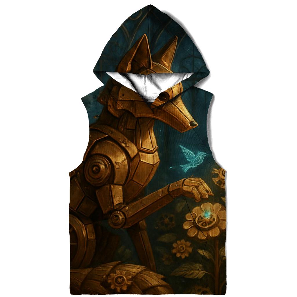 Random Mechanical Foxglove printed hoodies