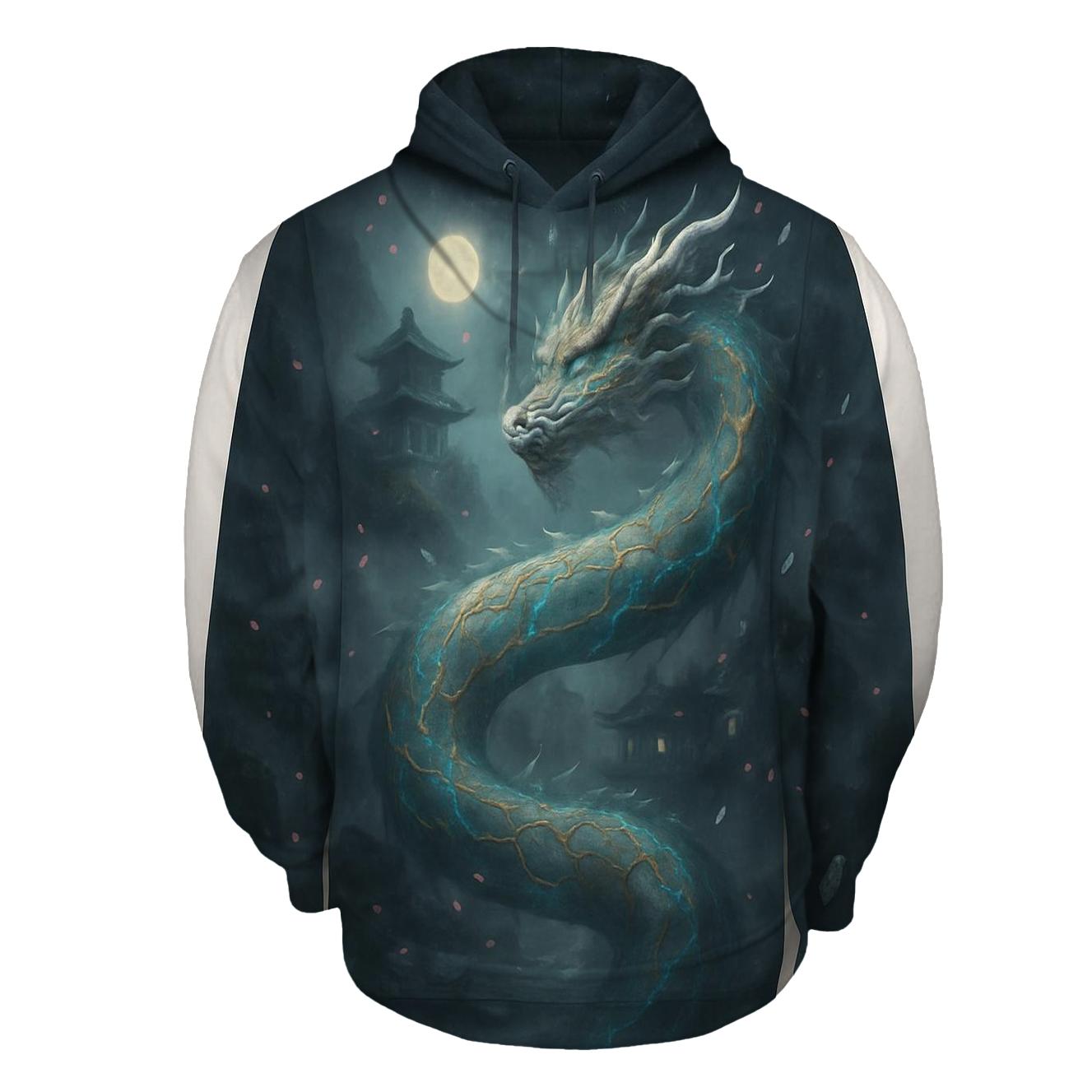 Random Marble Dragon heavyweight hoodies