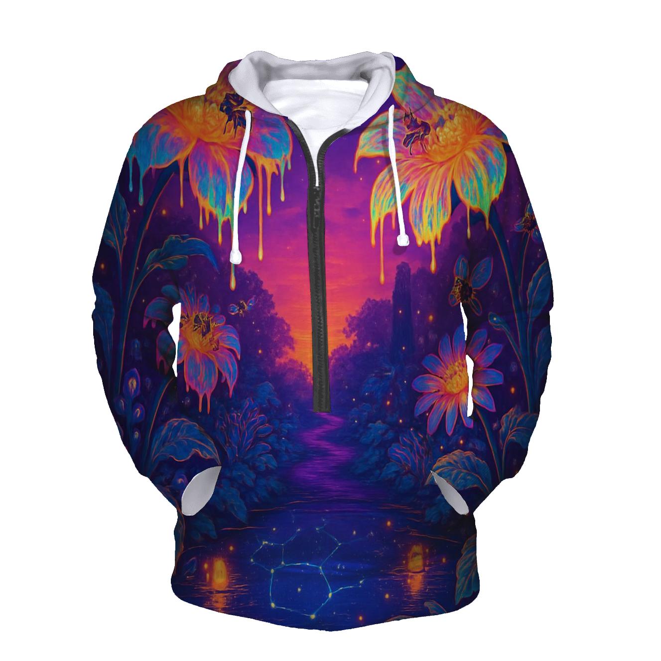 Random Neon Garden heavyweight hoodies