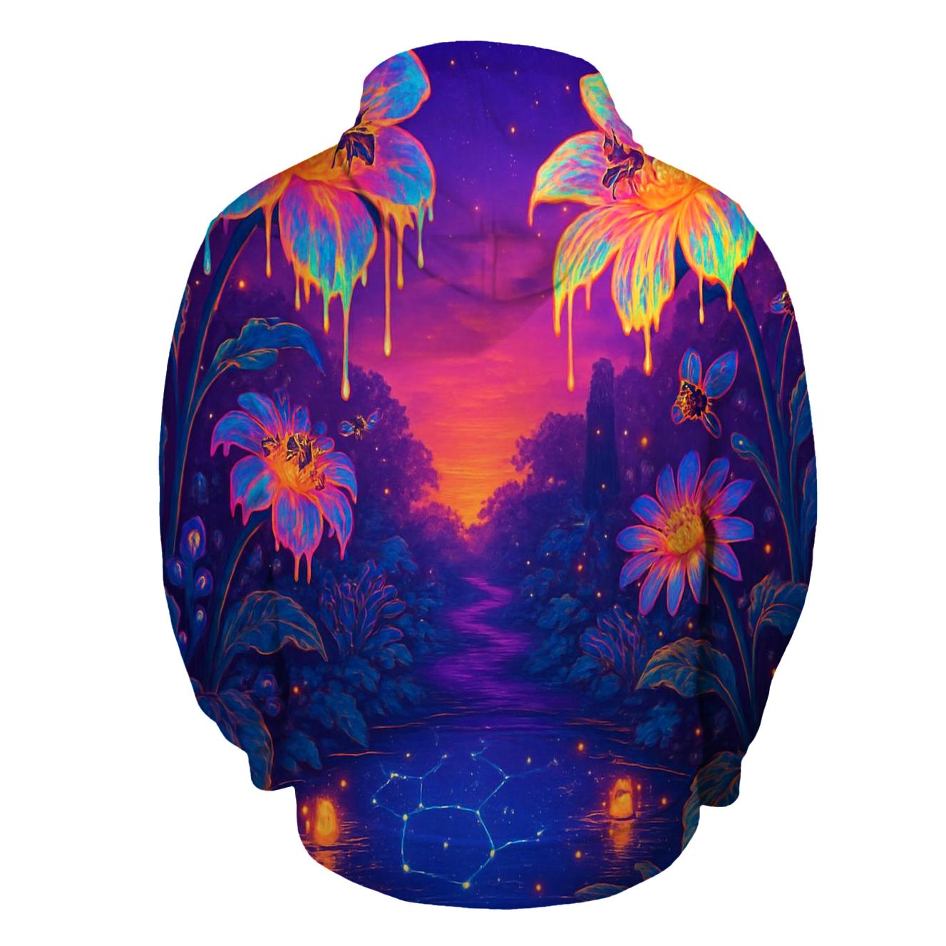 Random Neon Garden heavyweight hoodies