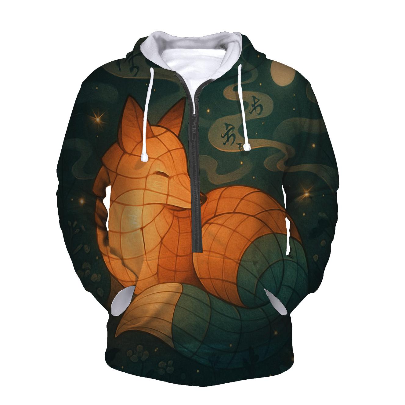 Random Lantern Foxglove zip-up hoodies