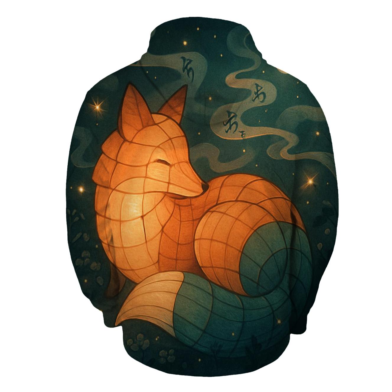 Random Lantern Foxglove zip-up hoodies