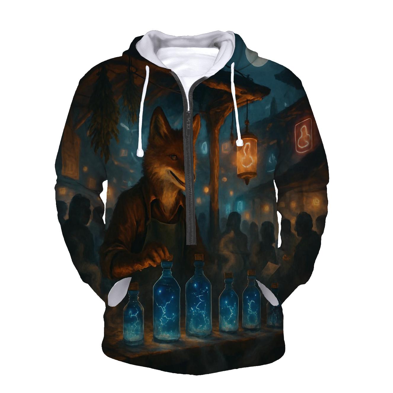 Random Night Bazaar Fox pullover hoodies