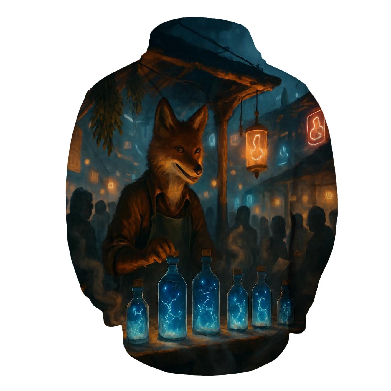 Random Night Bazaar Fox pullover hoodies