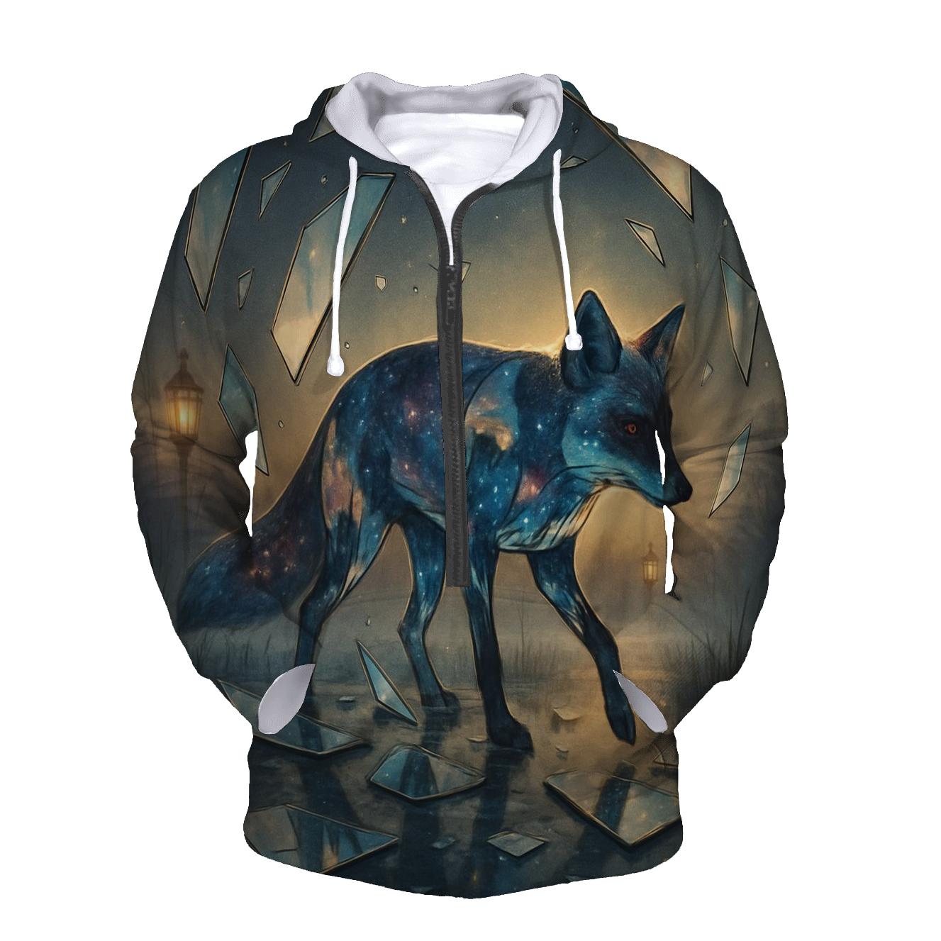 Random Mirror Fox lightweight hoodies