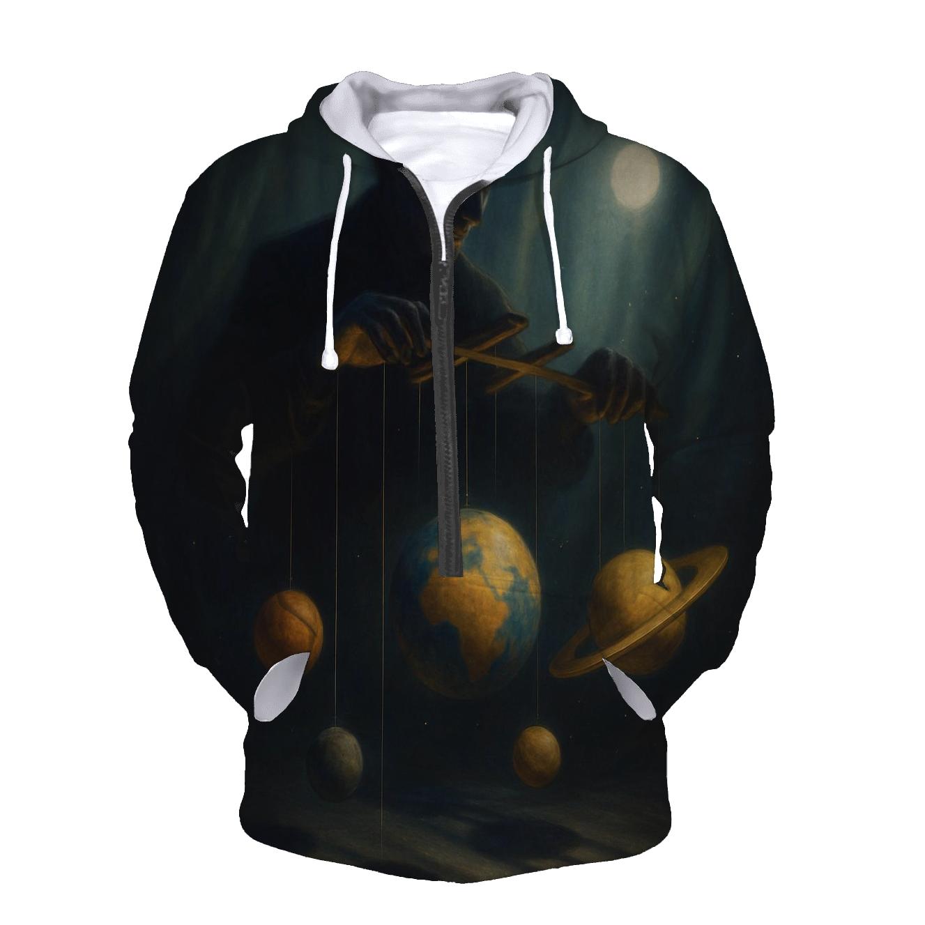Random Cosmic Puppeteer printed hoodies