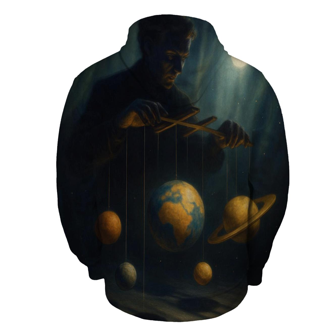 Random Cosmic Puppeteer printed hoodies