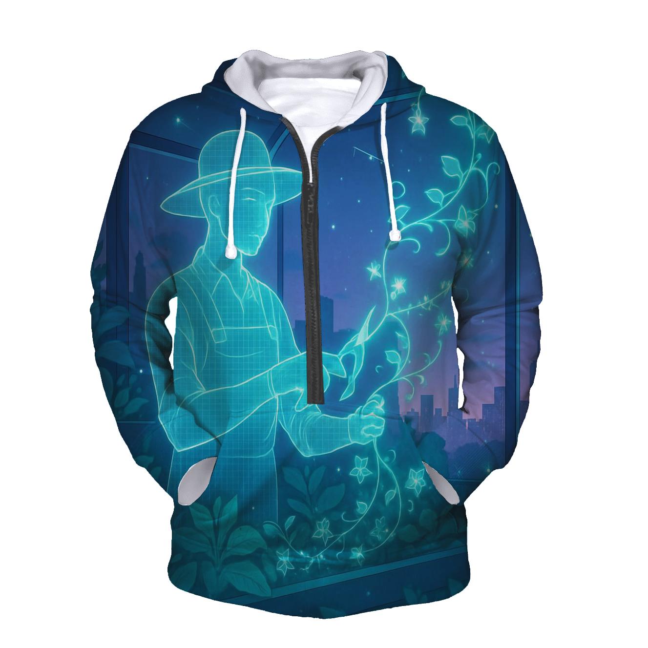 Random Hologram Gardener graphic hoodies
