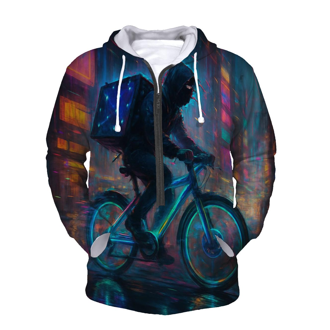 Random Neon Courier heavyweight hoodies