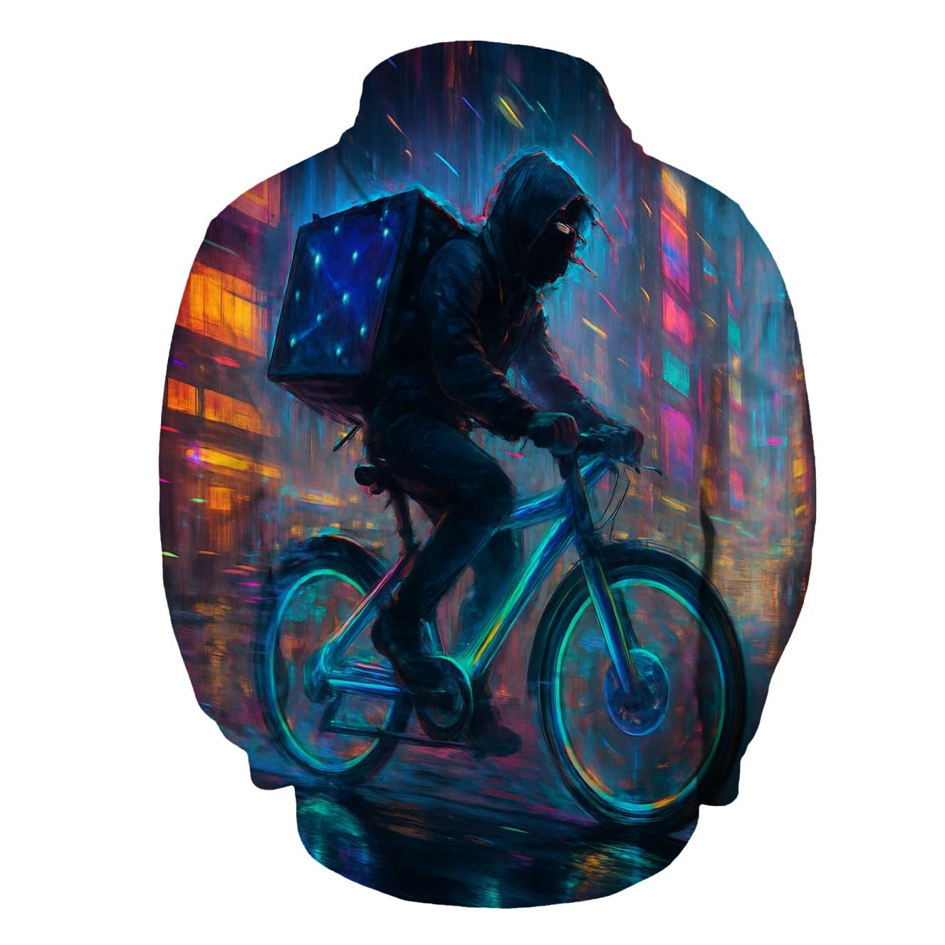 Random Neon Courier heavyweight hoodies