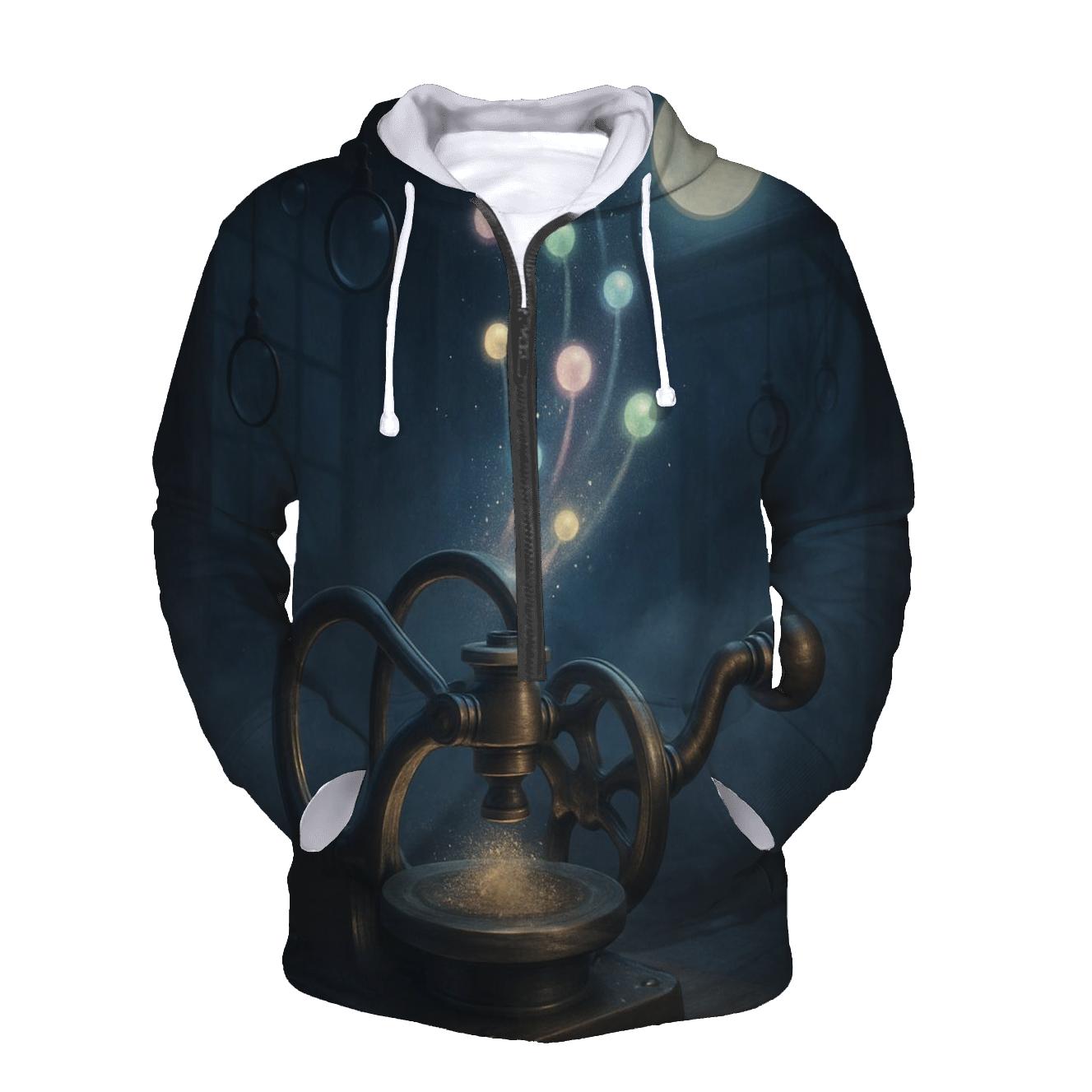 Random Stardust Mechanism lightweight hoodies