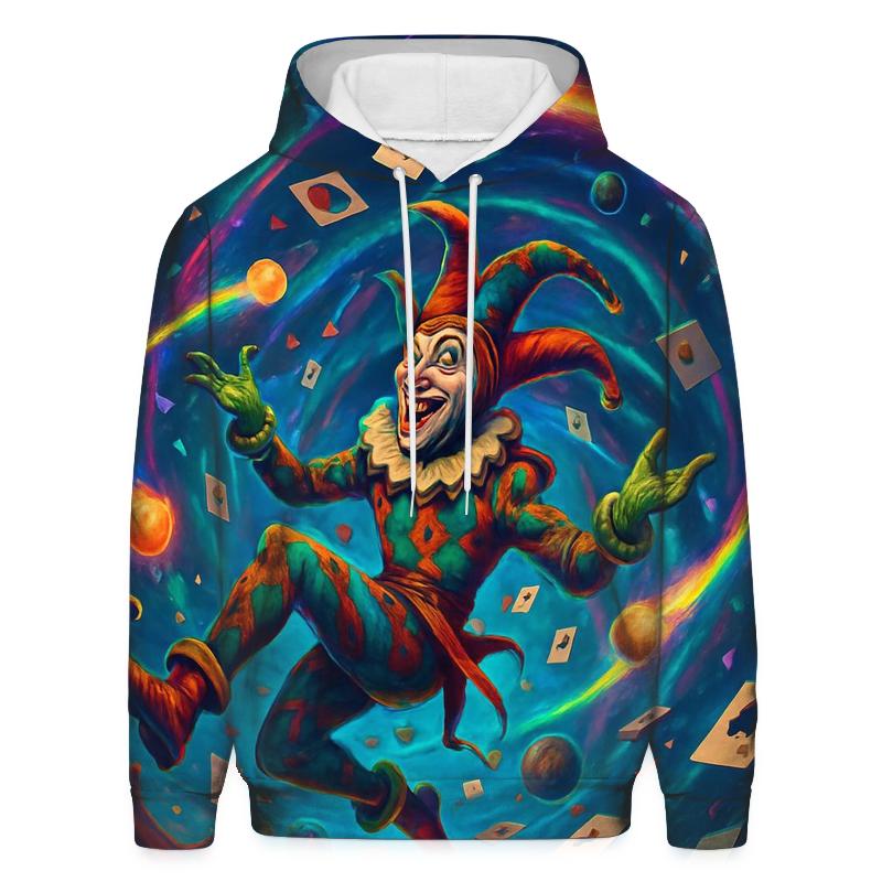 Random Gravity Jester designer hoodies
