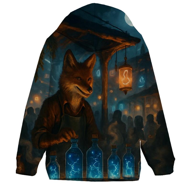 Random Night Bazaar Fox pullover hoodies
