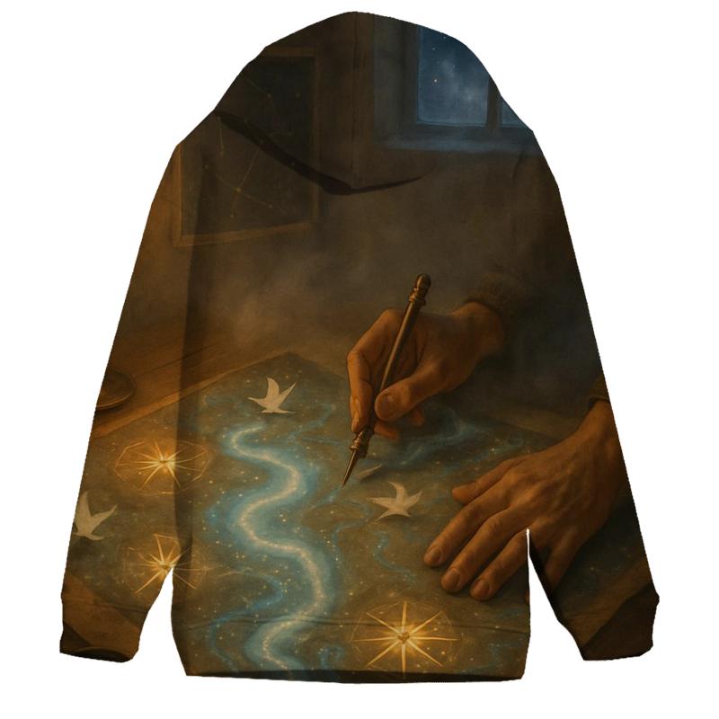 Random Midnight Cartographer pullover hoodies
