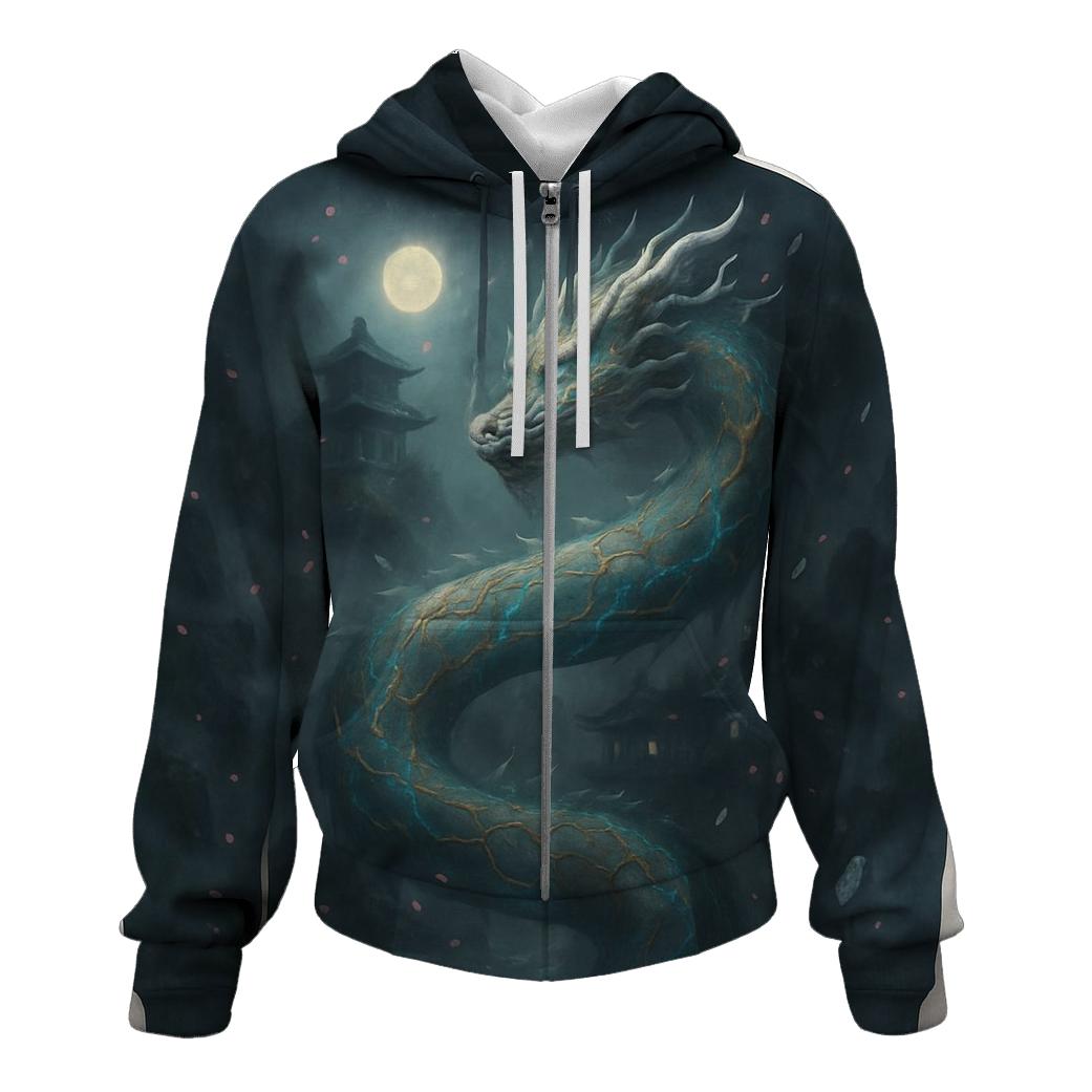 Random Marble Dragon graphic hoodies