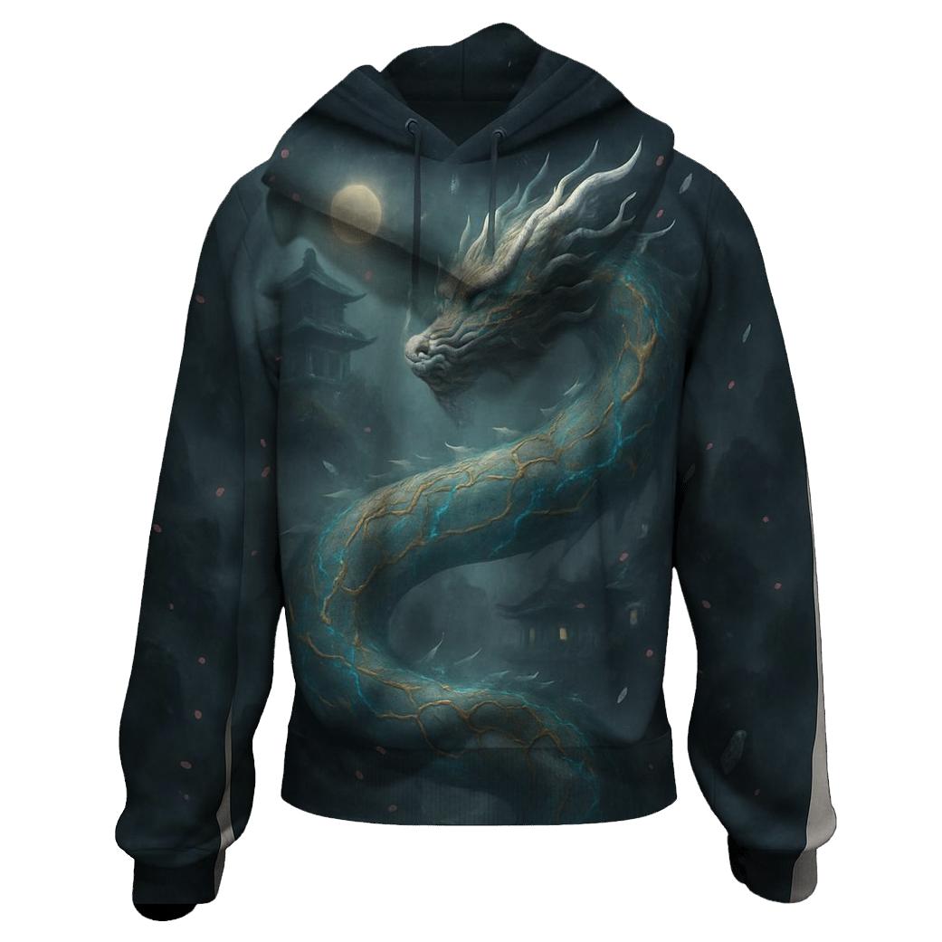 Random Marble Dragon graphic hoodies