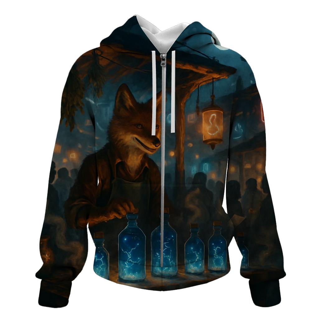Random Night Bazaar Fox designer hoodies