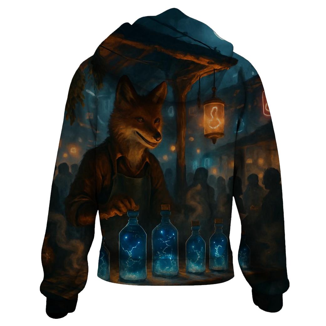Random Night Bazaar Fox designer hoodies