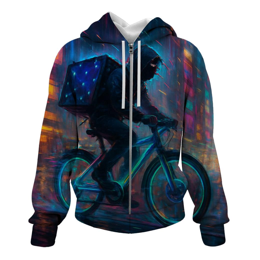 Random Neon Courier heavyweight hoodies