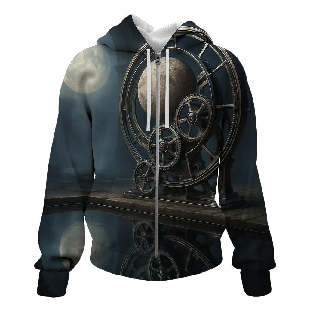 Random Moonlit Mechanism designer hoodies