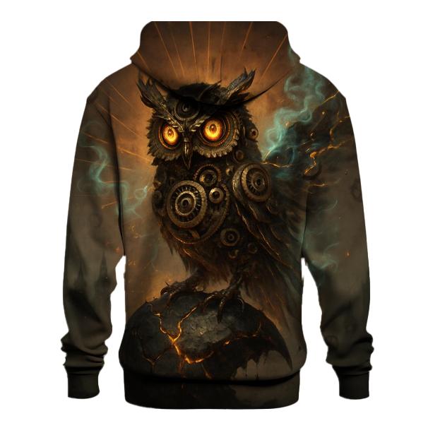 Random Clockwork Owl heavyweight hoodies