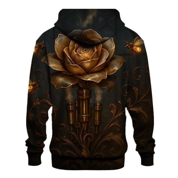 Random Clockwork Gardenia graphic hoodies