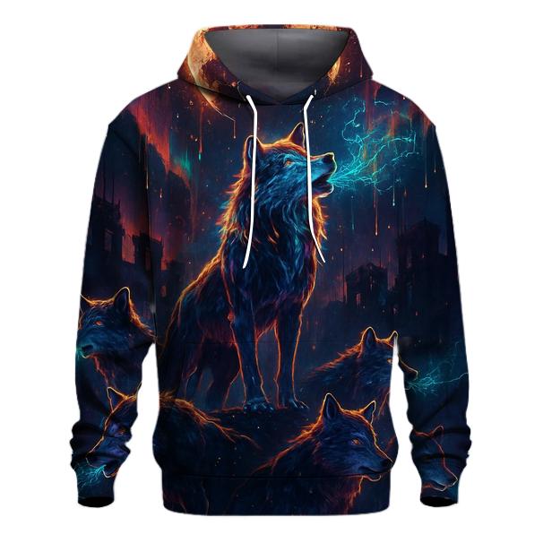 Random Neon Howl heavyweight hoodies
