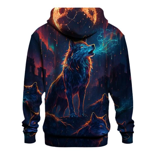 Random Neon Howl heavyweight hoodies