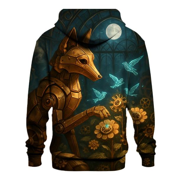 Random Mechanical Foxglove embroidered hoodies