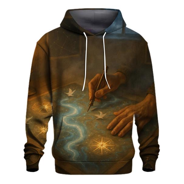 Random Midnight Cartographer pullover hoodies